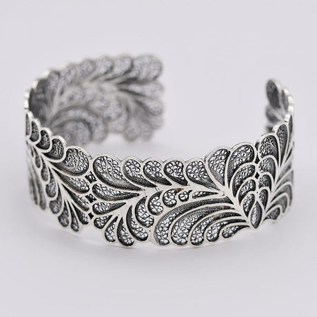 Bracelet manchette en argent