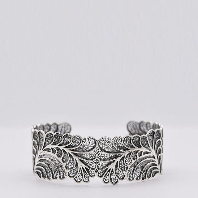 Bracelet manchette en argent