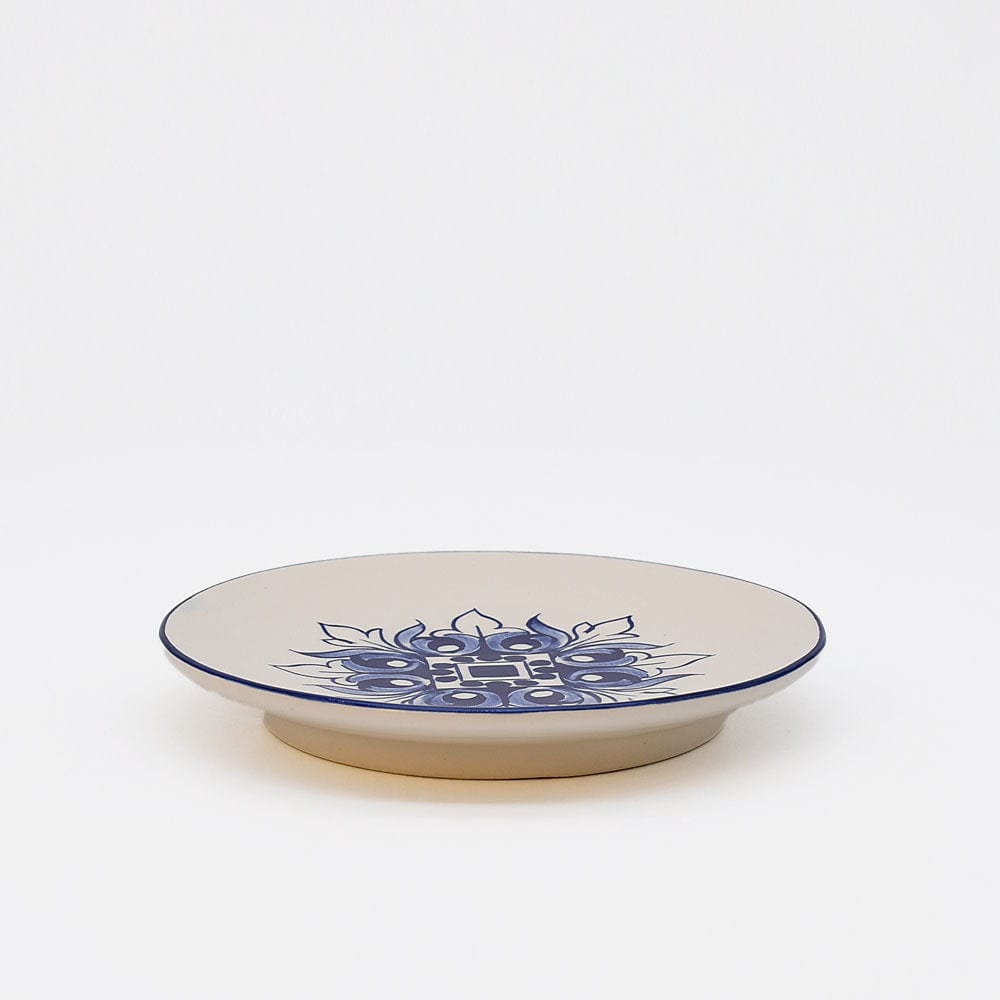 Brasão I Ceramic Plate 4.7'' - Blue