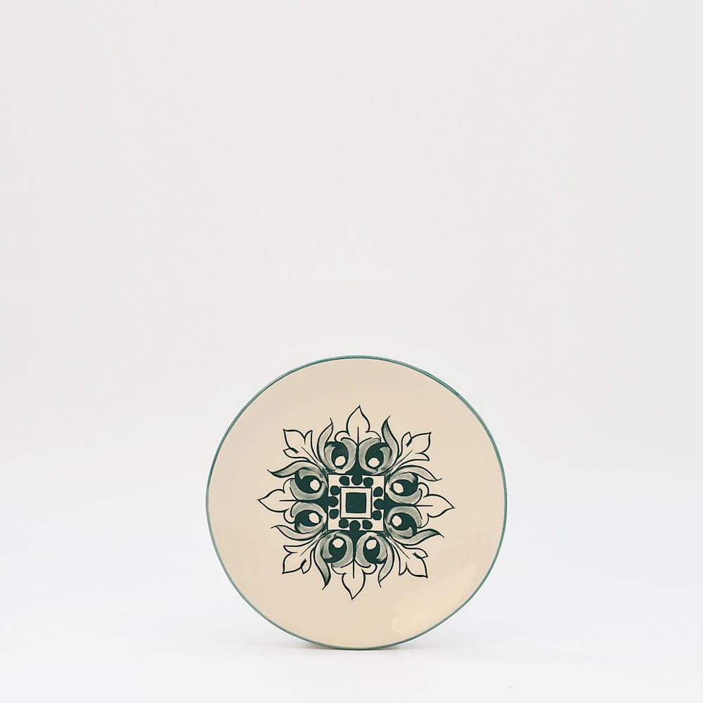 Brasão I Ceramic Plate 4.7'' - Green