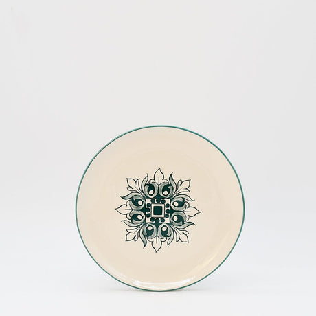 Brasão I Ceramic Plate 7.9'' - Green