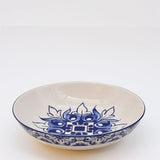 Brasão I Ceramic Salad Bowl - Blue