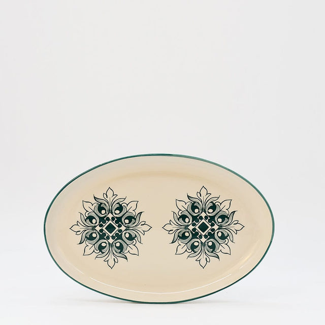 Brasão I Ceramic Serving Dish 10.2'' - Green