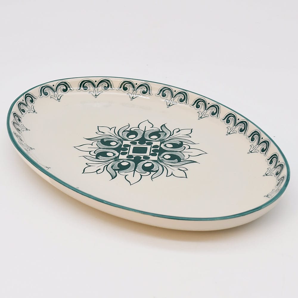 Brasão I Ceramic Serving Dish 10.2'' - Green