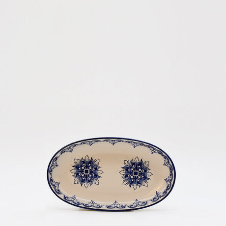 Brasão I Ceramic Serving Dish 7.5'' - Blue