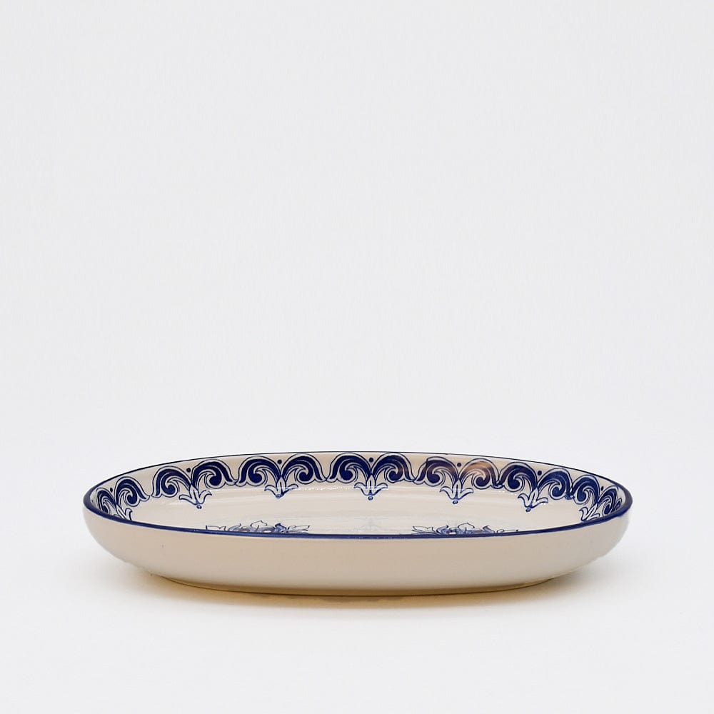 Brasão I Ceramic Serving Dish 7.5'' - Blue