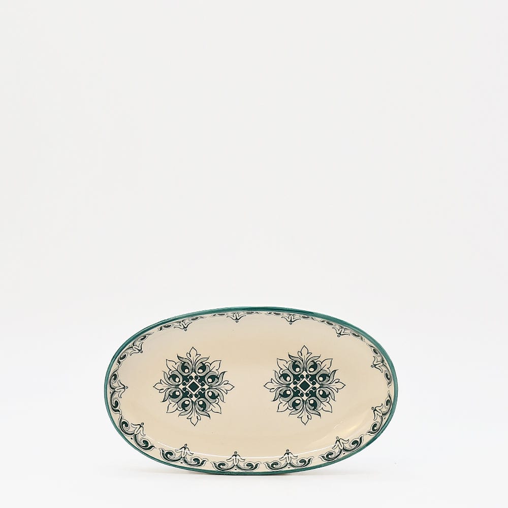 Brasão I Ceramic Serving Dish 7.5'' - Green
