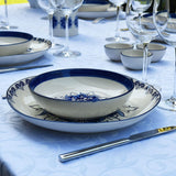 Brasão I Ceramic Soup Plate 7.5'' - Blue