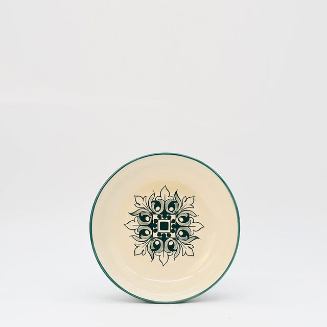 Brasão I Ceramic Soup Plate 7.5'' - Green