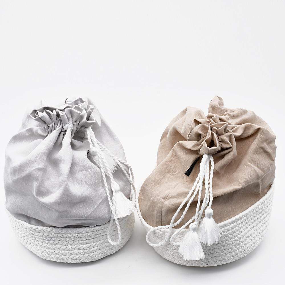 Bread bag in linen - Grey