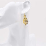 Brincos À Rainha I Gold-plated Silver Filigree Earrings 0.8 oz - 1.4''