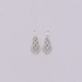 Brincos À Rainha I Silver Filigree Earrings 0.2 oz - 1.0''
