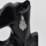 Brincos À Rainha I Silver Filigree Earrings 0.3 oz - 2.0''