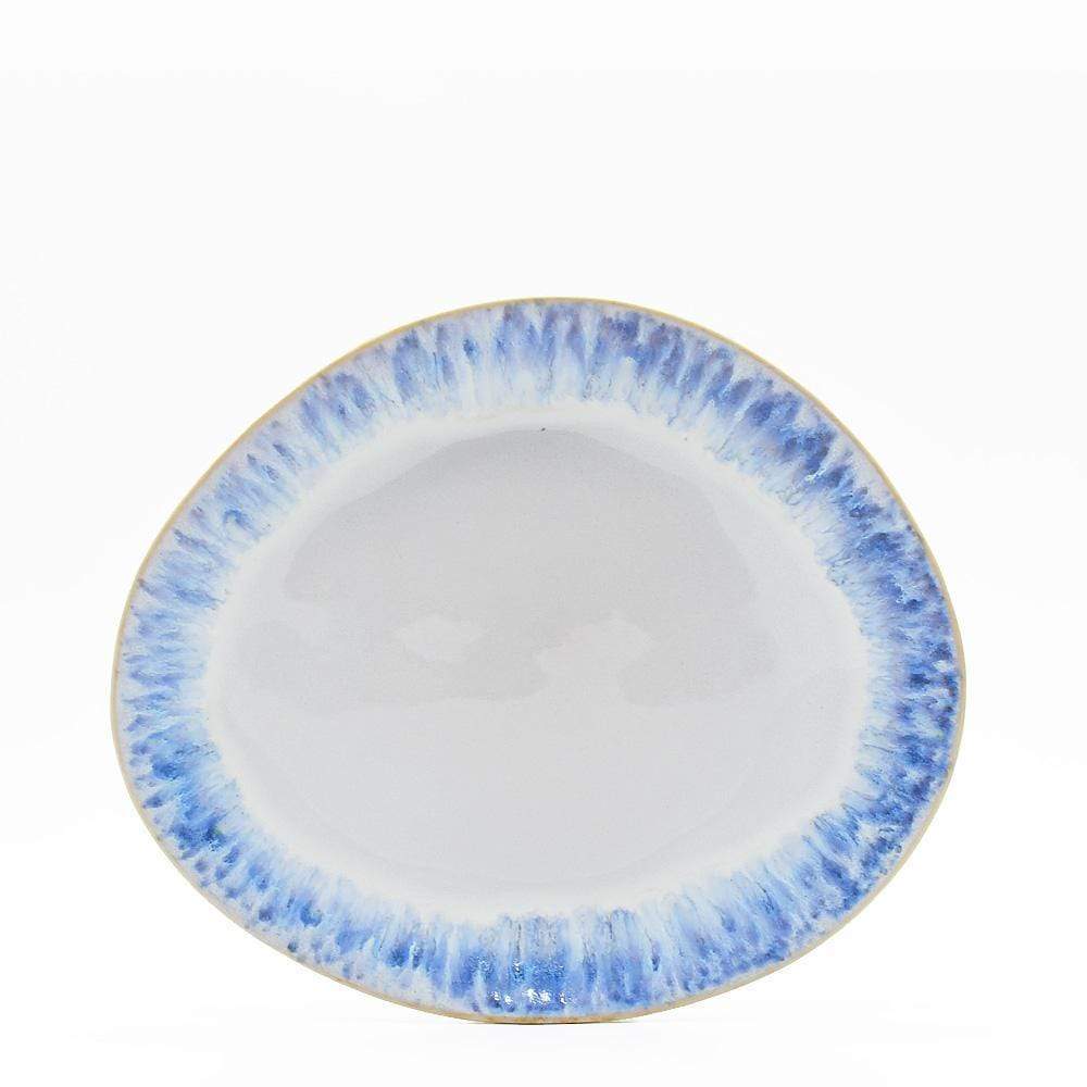 Brisa I Oval fine stoneware plate - 10.6''
