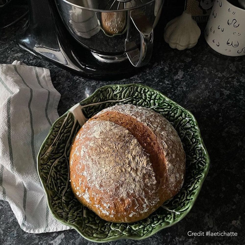 Cabbage-shaped Ceramic Plate - 10.6''