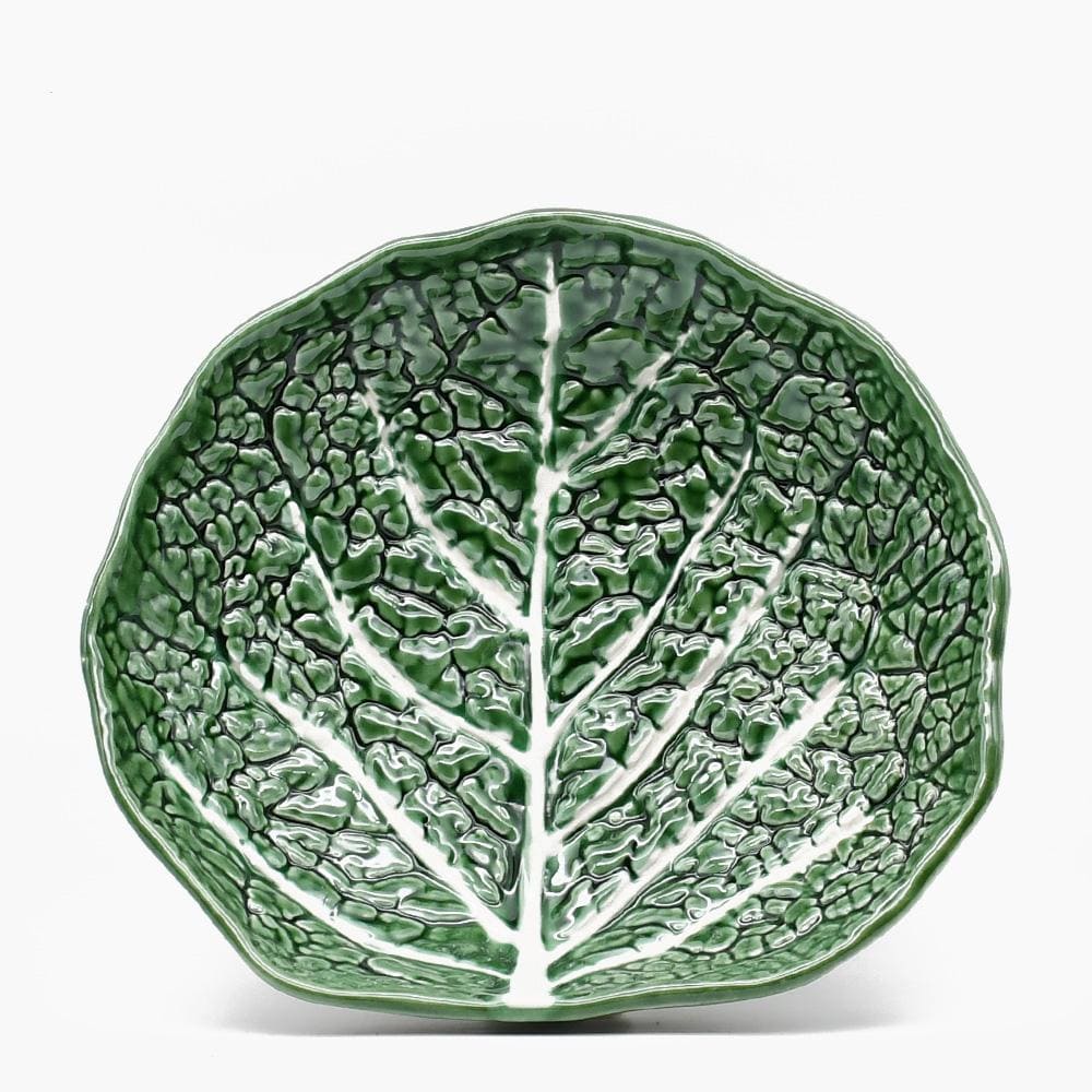 Cabbage-shaped Ceramic Plate - 10.6''