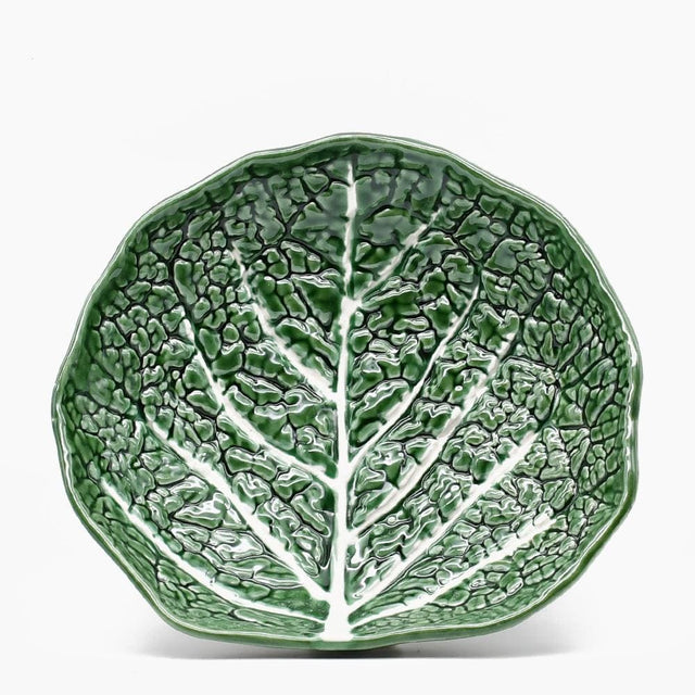 Cabbage-shaped Ceramic Plate - 10.6''