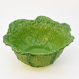 Cabbage-shaped Ceramic Salad Bowl - Blue