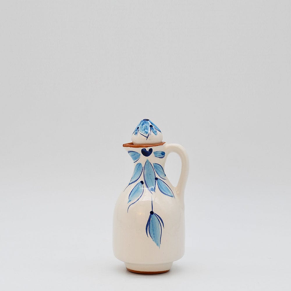 Carafe à huile en terre cuite- Turquoise