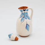 Carafe à huile en terre cuite- Turquoise