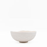 Carimbada I Handmade Ceramic Bowl 6.3'' - White