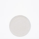 Carimbada I Handmade Ceramic Plate 7.9" - White