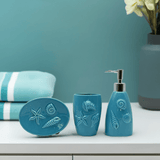 Ceramic Bathroom Set - Turquoise