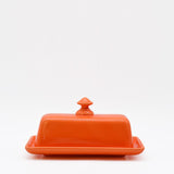 Ceramic Butter Dish - Orange