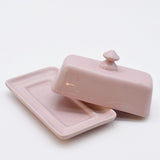 Ceramic Butter Dish - Pink