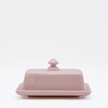 Ceramic Butter Dish - Pink
