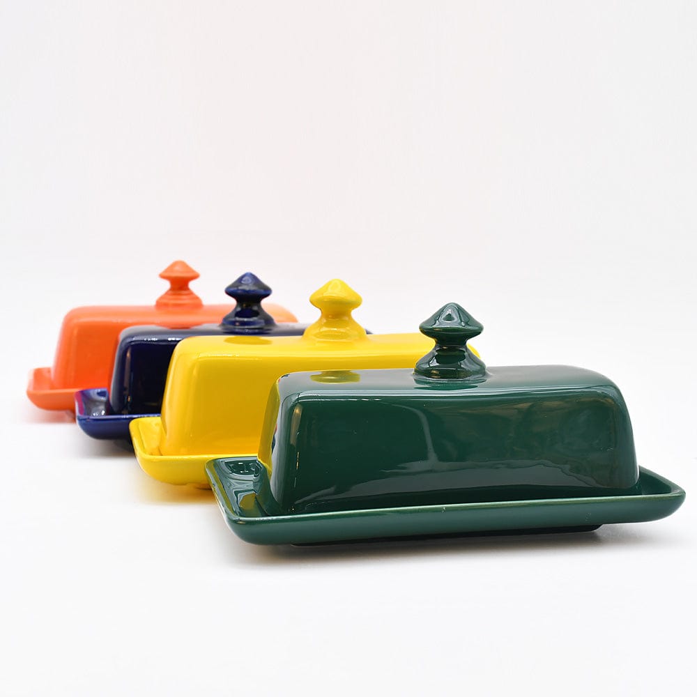 Ceramic Butter Dish - Red