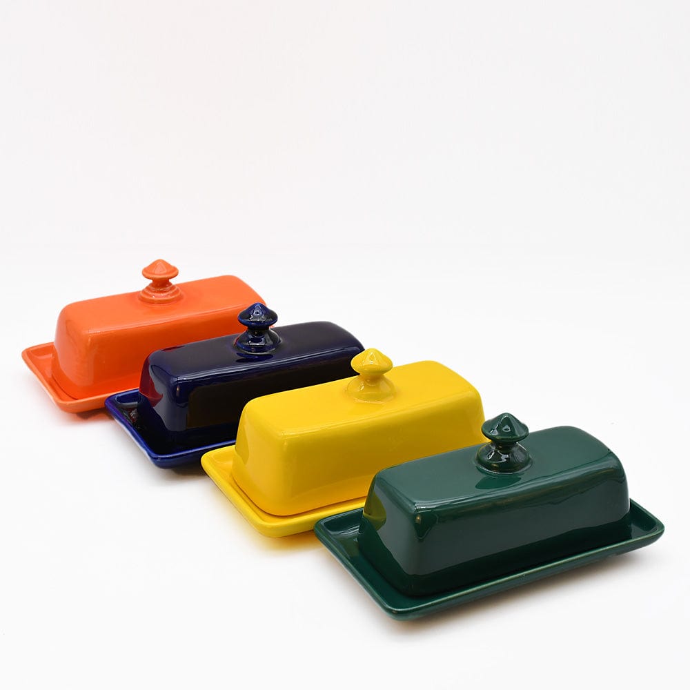 Ceramic Butter Dish - Red