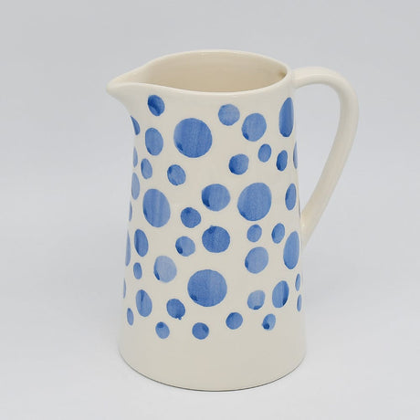 Ceramic Carafe with Blue Dots