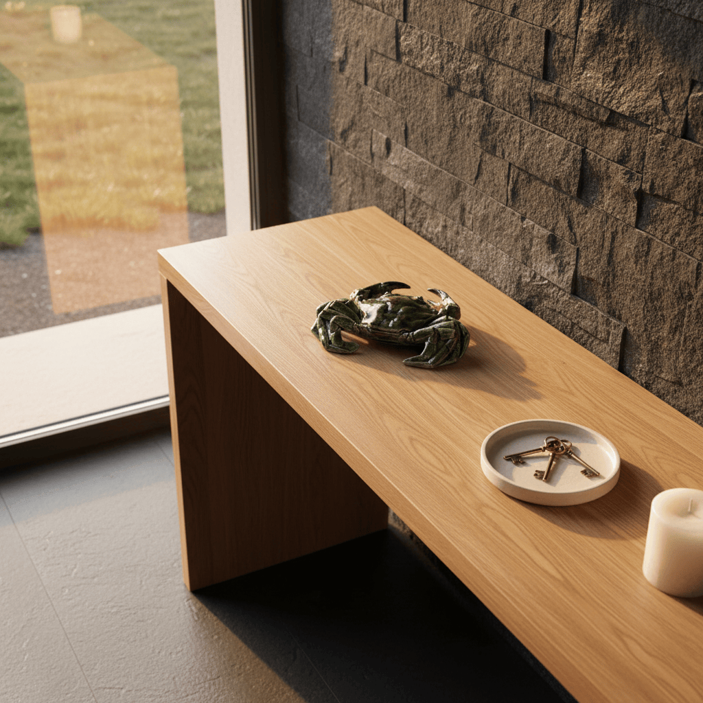 Ceramic Crab - Green