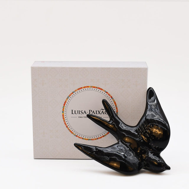 Ceramic Swallow Gift Set - Black