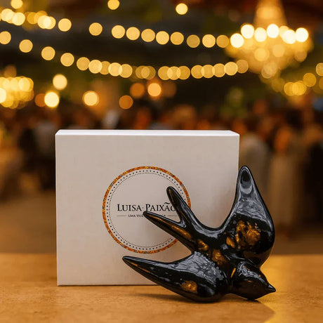 Ceramic Swallow Gift Set - Black