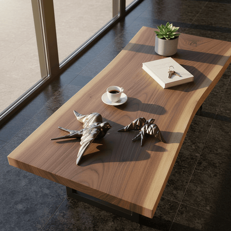 Ceramic Swallow Origami Style - Bronze Tone