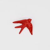 Ceramic Swallow Origami Style - Red