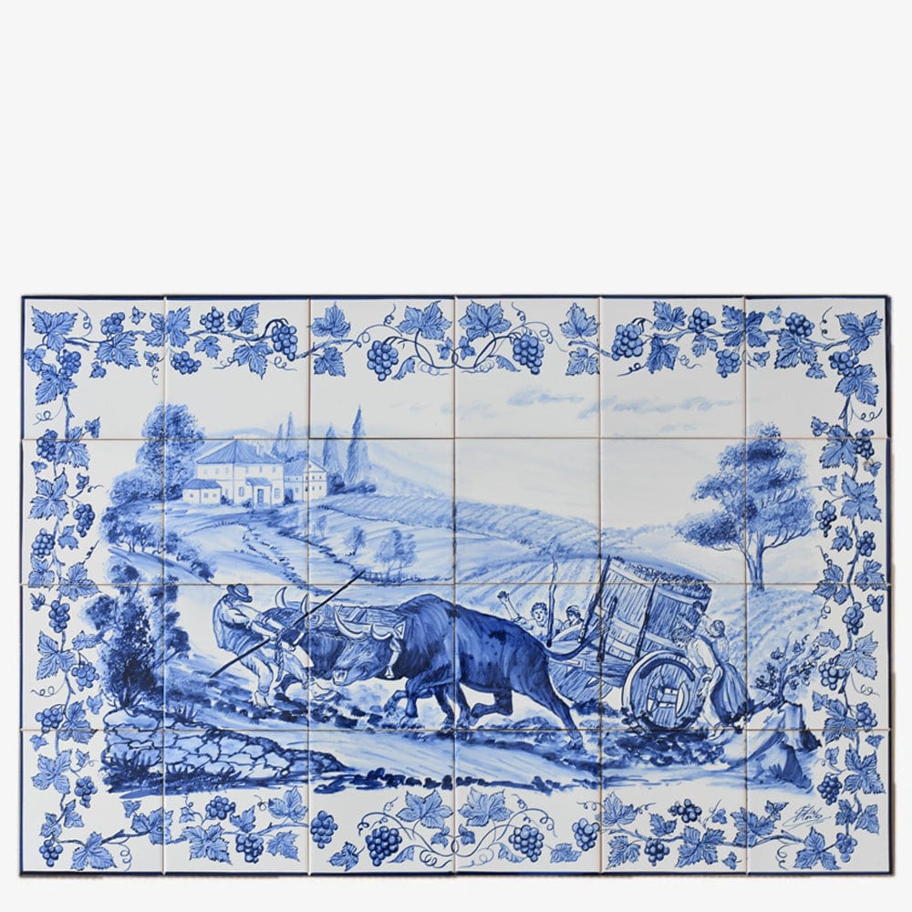 Ceramic tile Mural of 24 Azulejos - 35x24''
