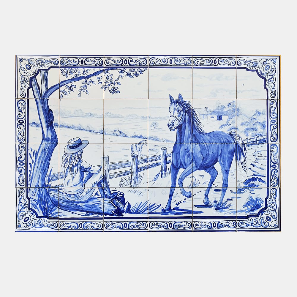 Ceramic tile Mural of 24 Azulejos - 35x24''