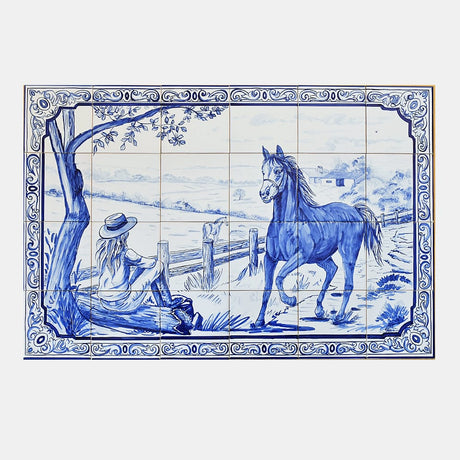 Ceramic tile Mural of 24 Azulejos - 35x24''