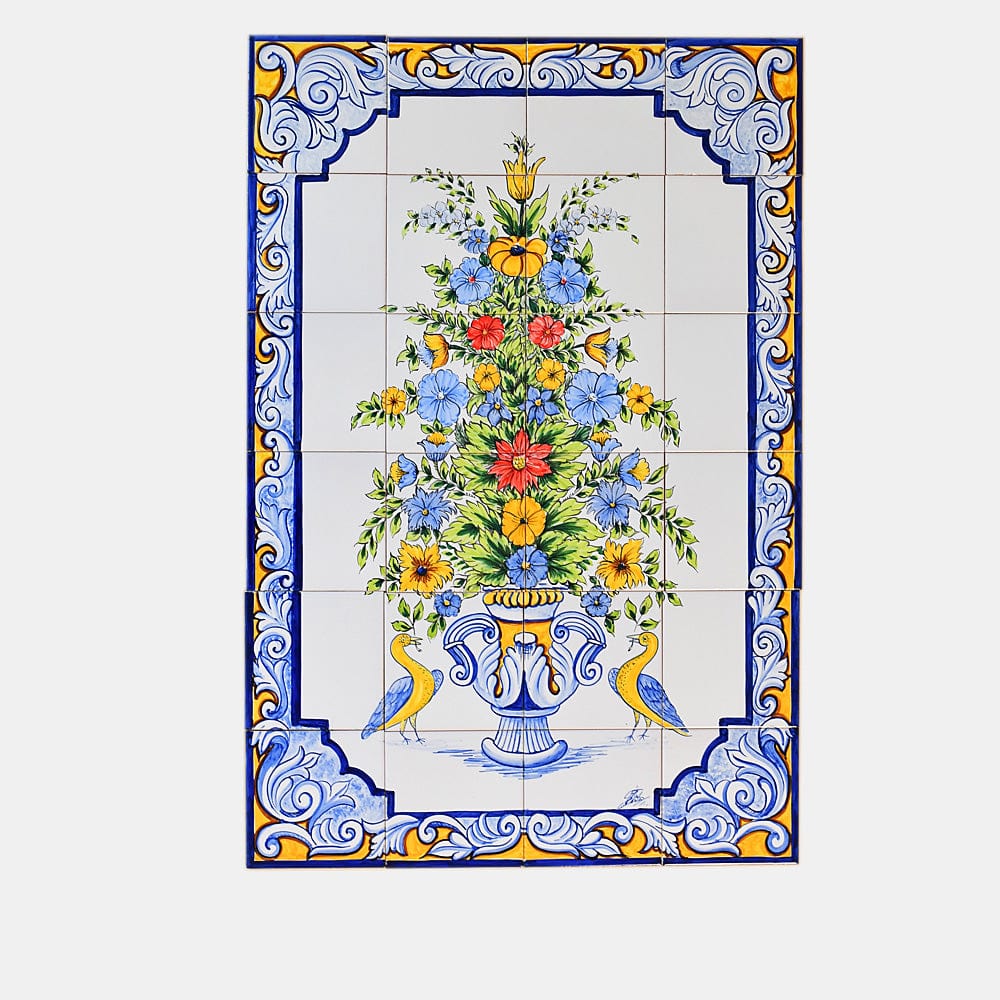 Ceramic tile Mural of 24 Azulejos - 35x24''