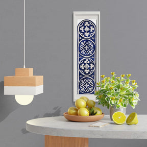 Ceramic tile Mural of 4 azulejos - 22x6''