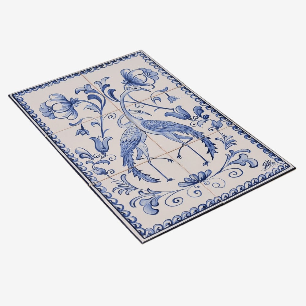 Ceramic tile Mural of 6 Azulejos - 18X12''
