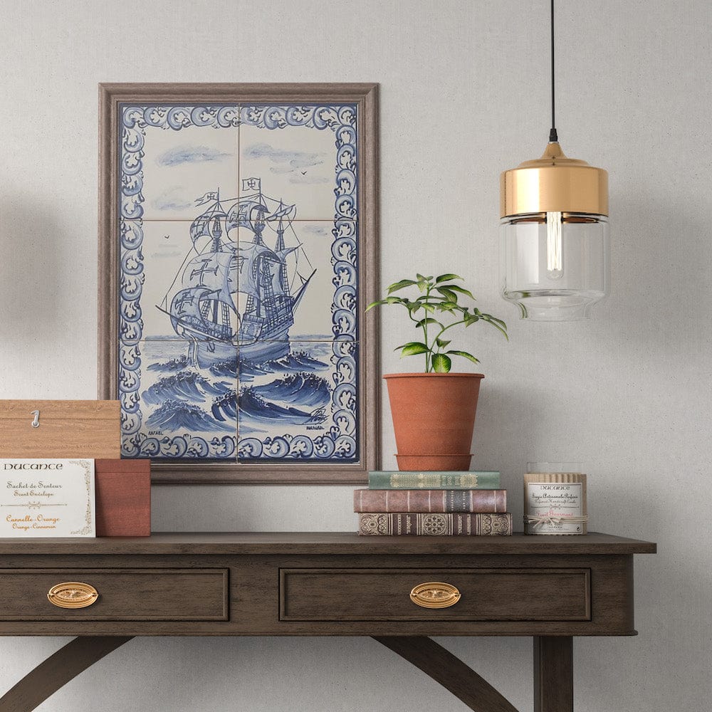 Ceramic tile Mural of 6 azulejos - 18x12''