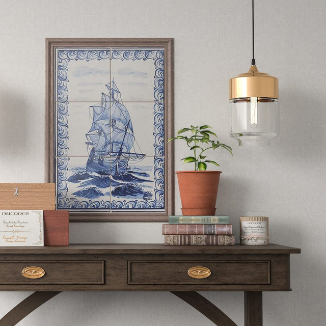 Ceramic tile Mural of 6 azulejos - 18x12''