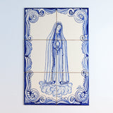 Ceramic tile Mural of 6 azulejos - 18x12''