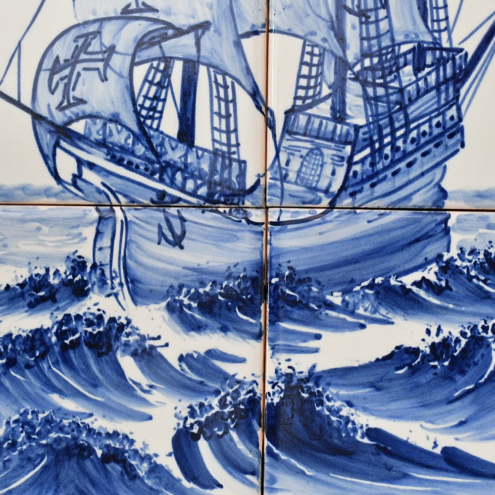 Ceramic tile Mural of 6 azulejos - 18x12''