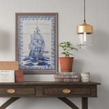 Ceramic tile Mural of 6 azulejos - 18x12''