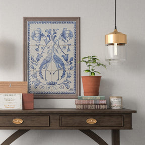 Ceramic tile Mural of 6 Azulejos - 18X12''